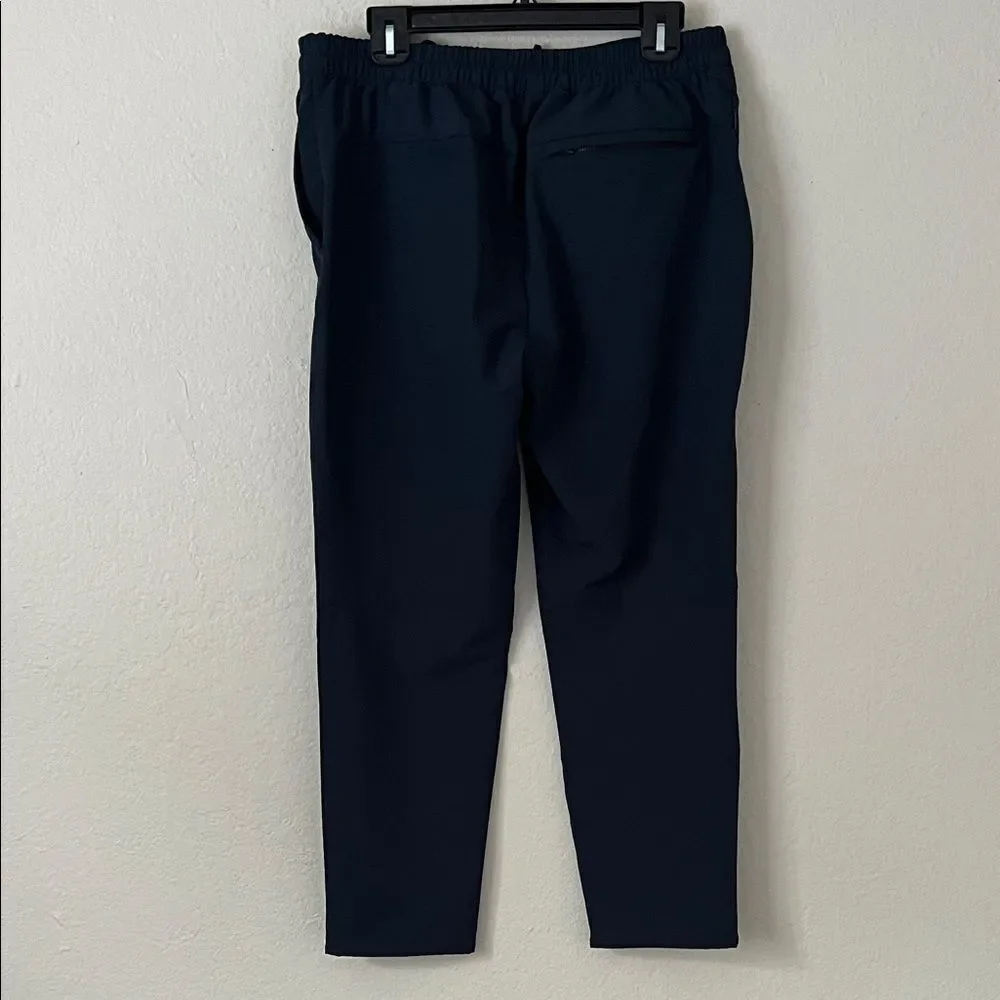 Banana Republic Men' Travel Slim Tapered Pants Drawstring Navy Blue - 32x30